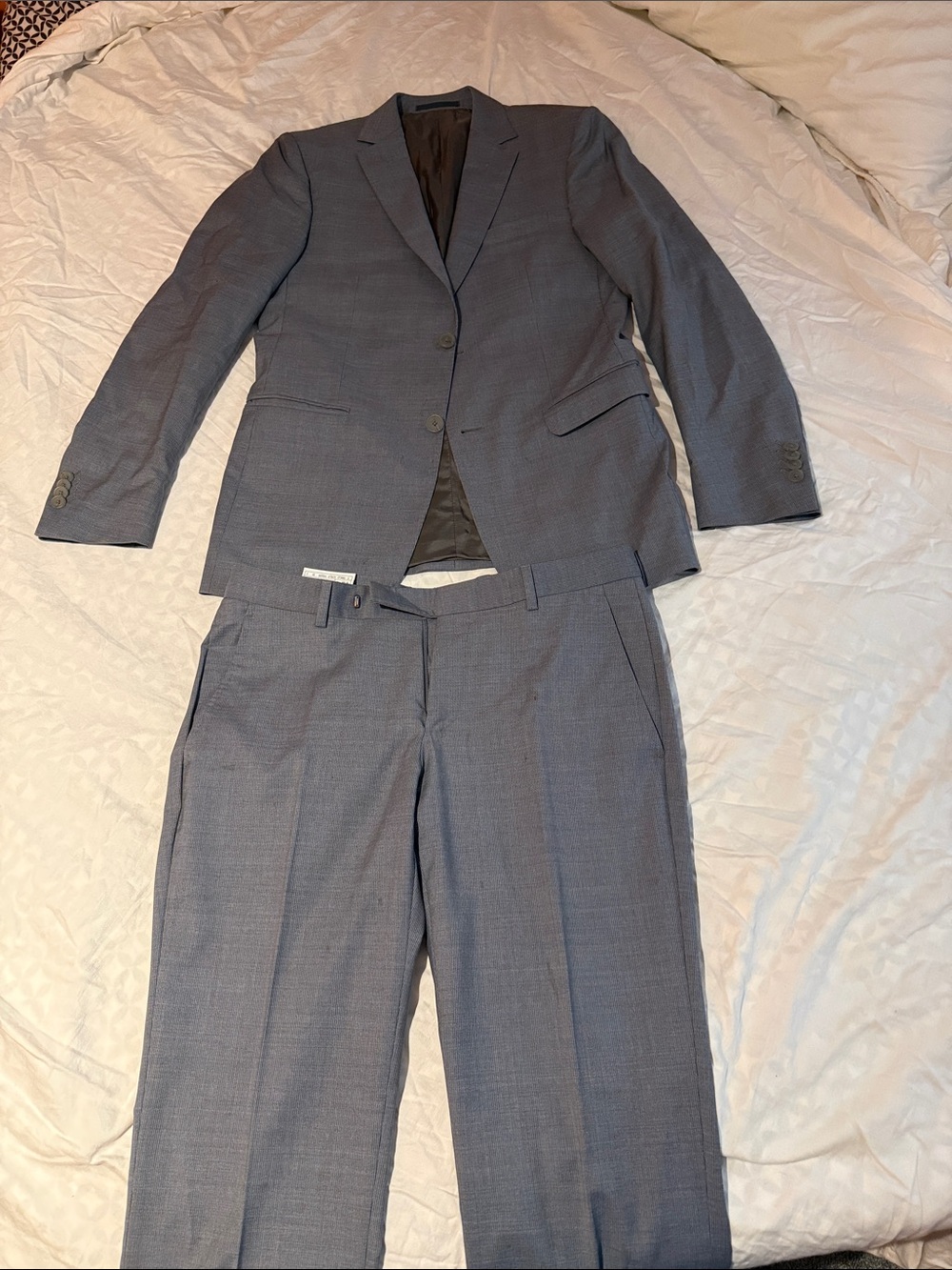 Z Zegna Steel Gray Two-Piece Wool Suit